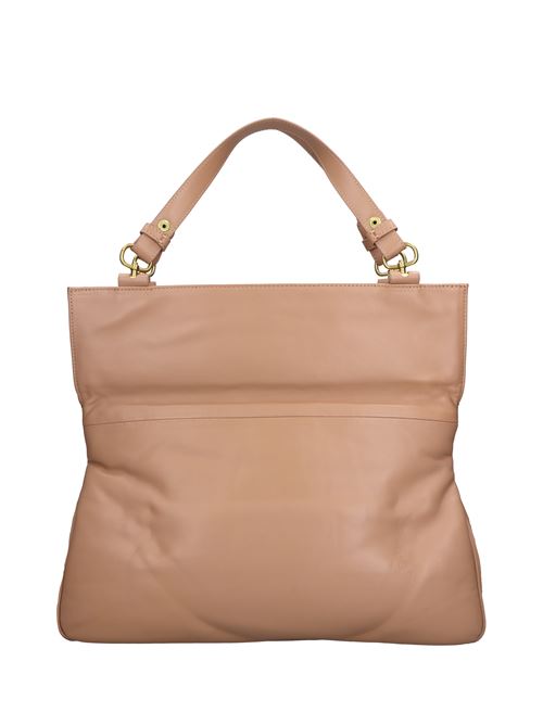Borsa Woven Logo in pelle LA CARRIE | 142P-MG-190-LEABEIGE